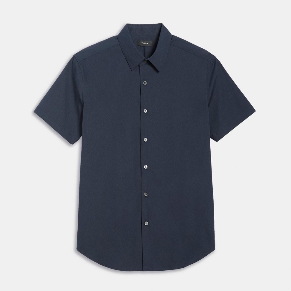 NWT Theory Sylvain Short Sleeve Shirt - Picture 2 of 14